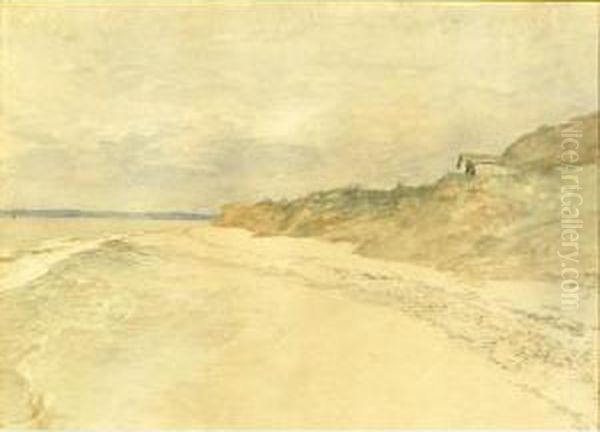 Normandie Near Villerville Oil Painting by Homer Dodge Martin