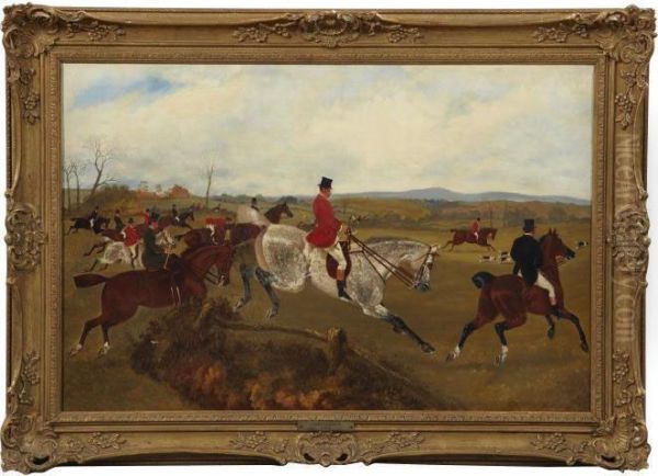 The Hunting Party Oil Painting by Sylvester Martin