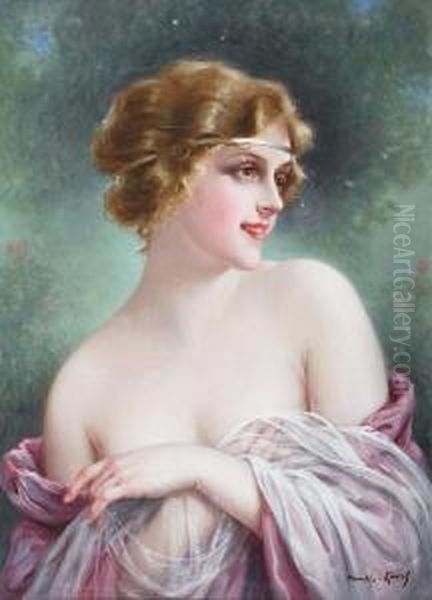 Spring Of Life Oil Painting by Francois Martin-Kavel