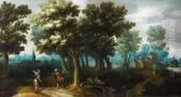 Huppe Sur La Branche Oil Painting by Francois Nicolas Martinet