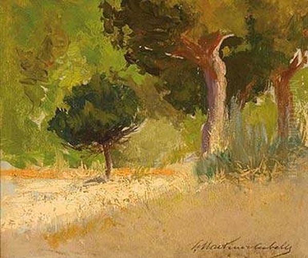 Paisaje Oil Painting by Salvador Martinez Cubells