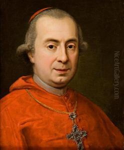 Ritratto Del Cardinale Marco Antonio Marcolini (?) Oil Painting by Pietro Antonio Martini