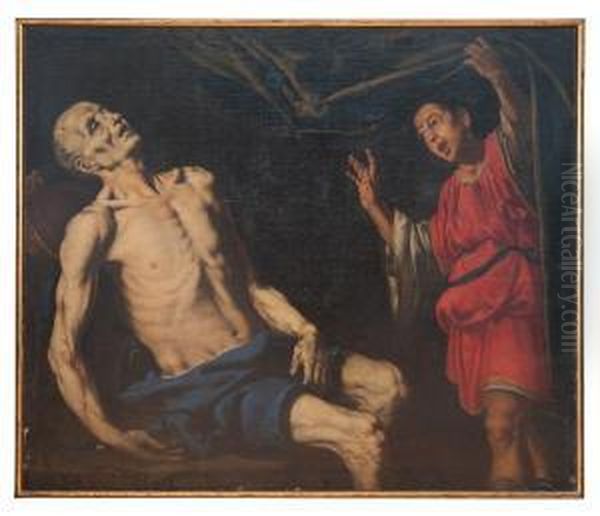 La Morte Di Seneca Oil Painting by Giuseppe Marullo