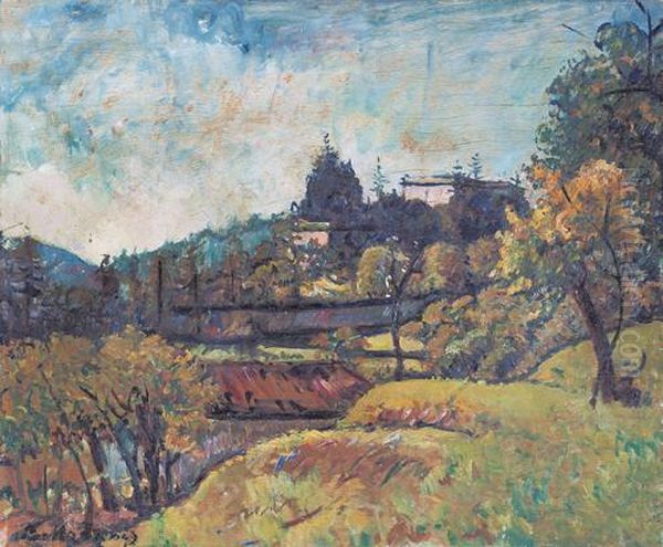 Paesaggio Oil Painting by Piero Marussig