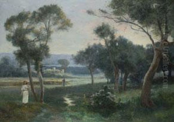 Landschaft In Algier Oil Painting by Numa Marzocchi de Belluci