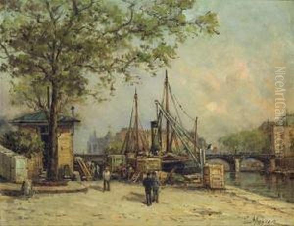 Ville Du Nord Oil Painting by Gustave Mascart