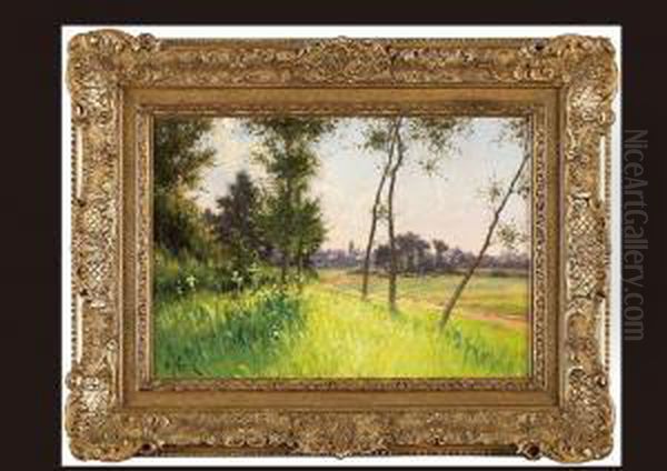 Landscape Oil Painting by Oscar Louis Mascre