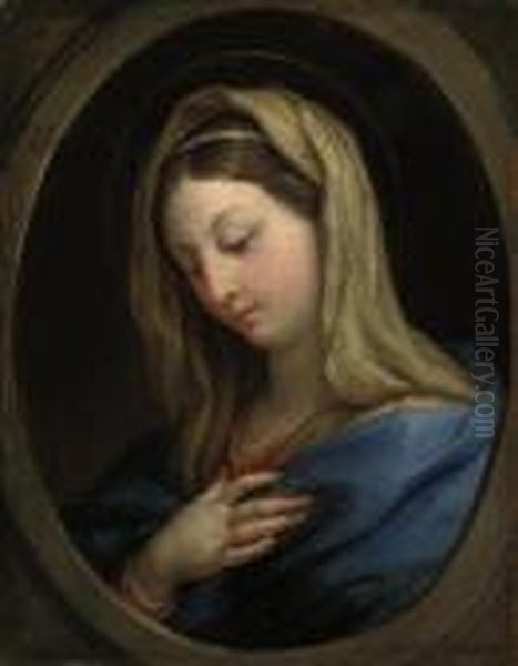 The Madonna Oil Painting by Agostino Masucci