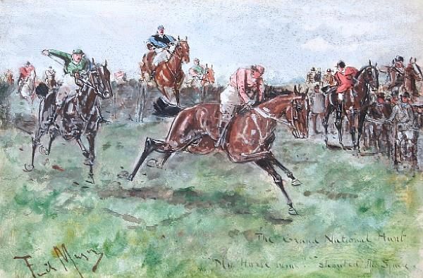 The Grand National Hunt Oil Painting by George Finch Mason