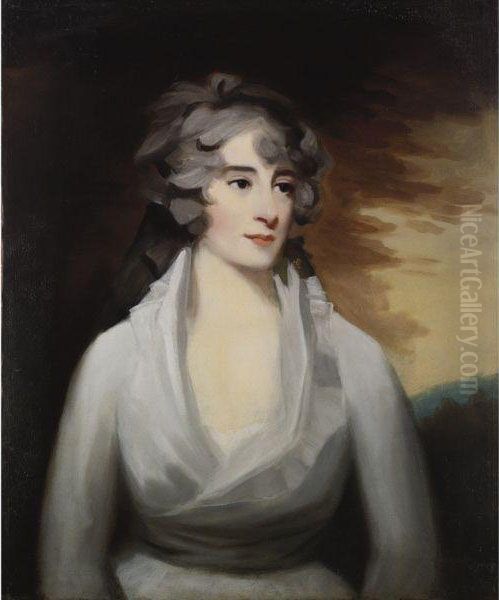 Portrait Of A Lady Oil Painting by John James Masquerier