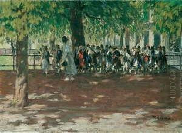 Signiert Unten Rechts: Massau. Oil Painting by Edmond Massau