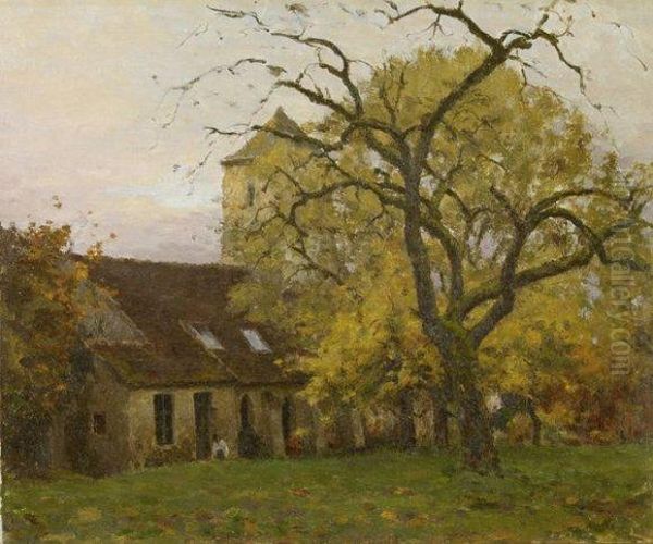 L'eglise Dans La Campagne En Automne Oil Painting by Jean Eugene Masse