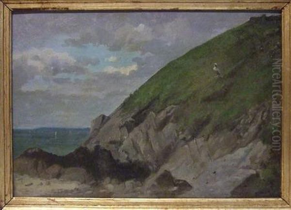 Paysage Marin Oil Painting by Charles Antoine Aug. Massenot