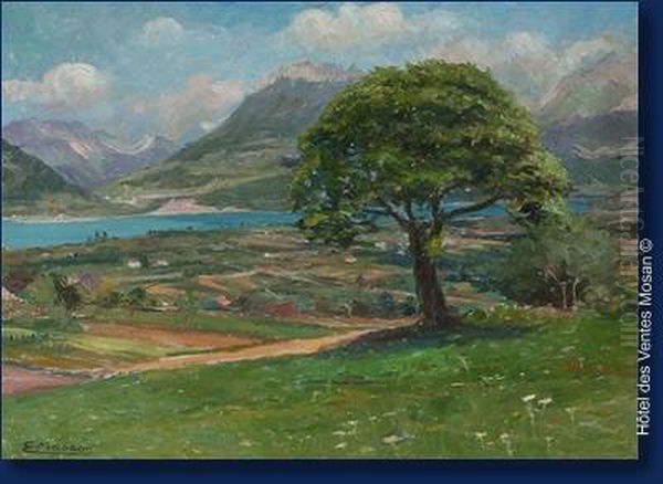 Le Lac D'annecy Oil Painting by Edouard Masson