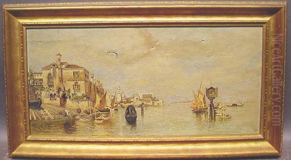 Venice Oil Painting by Egisto Massoni