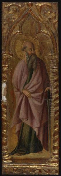 St. Paul Oil Painting by Master Of Cola Della Casse