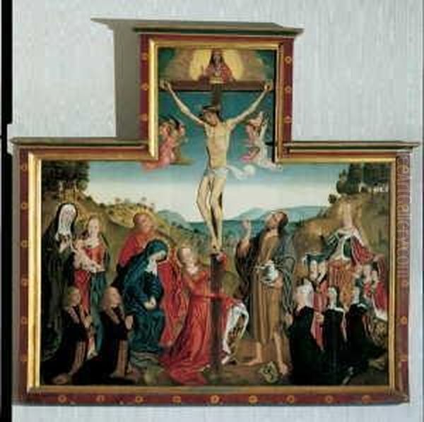 Die Kreuzigung Christi Oil Painting by Master Of Heiligen Sippe