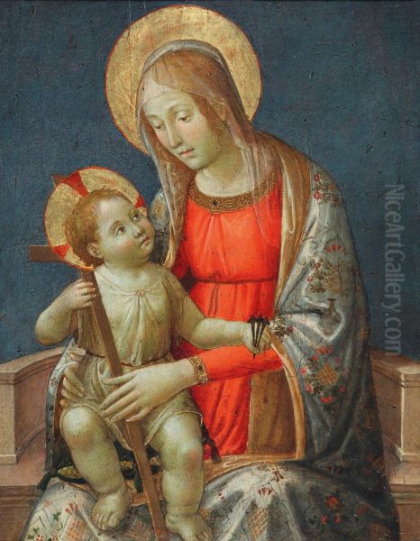 Madonna Con Bambino Oil Painting by Master Of Marradi