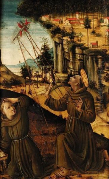 Saint Francis Oil Painting by Master Of Marradi