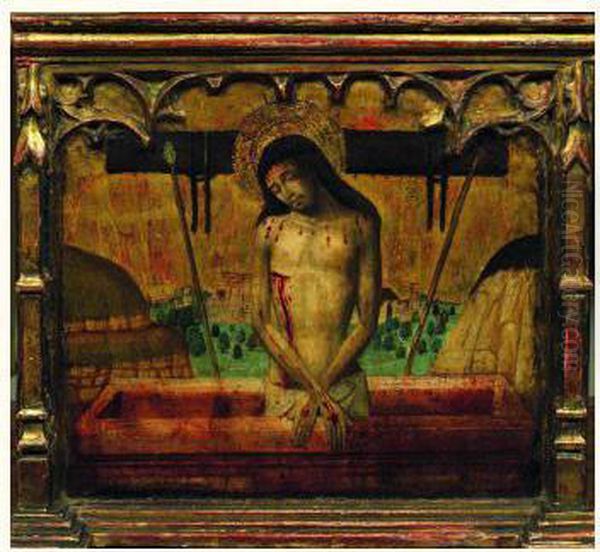 Christ Au Tombeau Oil Painting by Master Of Perea