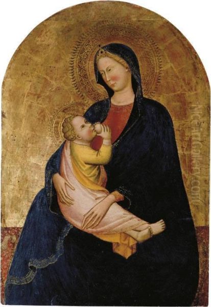 The Madonna And Child Oil Painting by Master Of Sant'Ivo