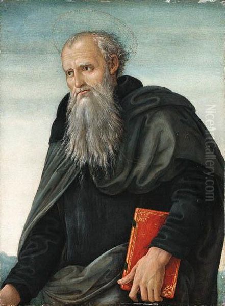 Saint Anthony Abbot Oil Painting by Master Of Santo Spirito