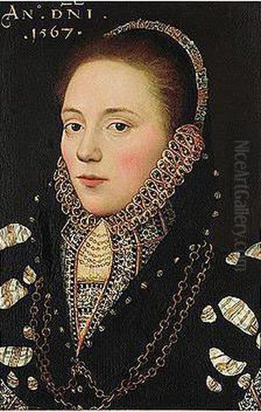 Portrait Of A Lady Oil Painting by Master Of The Countess Of Warwick