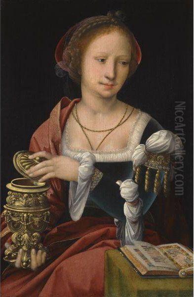 The Magdalen Oil Painting by The Master Of The Female Half-Lengths