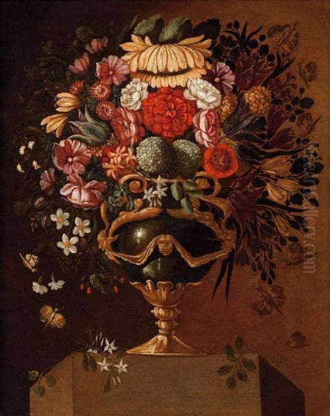 Vaso Di Fiori Oil Painting by Master Of The Grotesque Vases