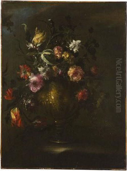 Vaso Di Fiori Oil Painting by Master Of The Guardeschi Flowers