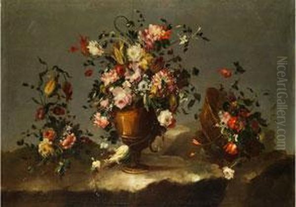 Grosses Blumenstilleben Oil Painting by Master Of The Guardeschi Flowers