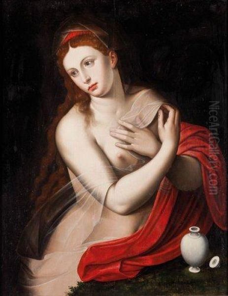 Marie Madeleine Oil Painting by Master Of The Half-Length Figures