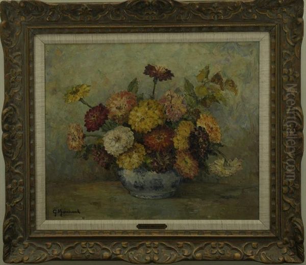 Still Life With Bowl Of Flowers Oil Painting by Master Of The Hartford Still Life