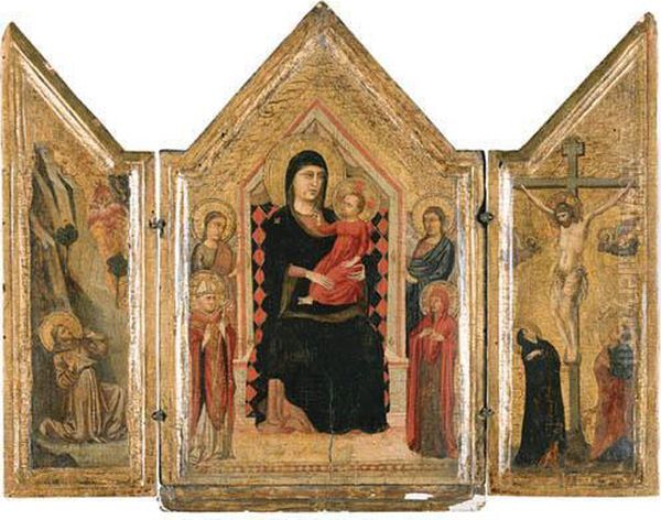 Triptych Oil Painting by Master Of The Horne Triptych