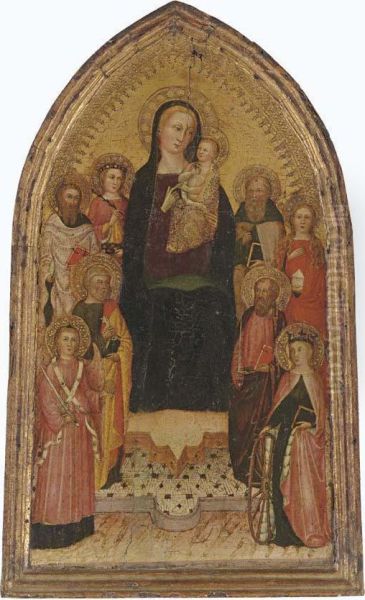 The Madonna And Child Oil Painting by Master Of The Lazzaroni Madonna