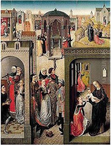 Scenes From The Life Of St. Catherine Oil Painting by Master Of The Legend Of Saint Catherine