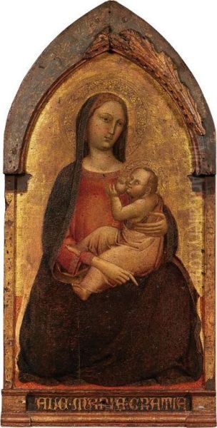 Madonna Del Latte Oil Painting by Master Of The Misericordia