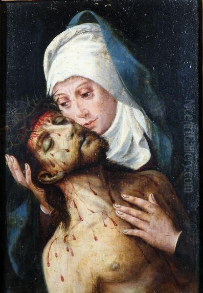 Piedad Oil Painting by Master Of The Prodigal Son