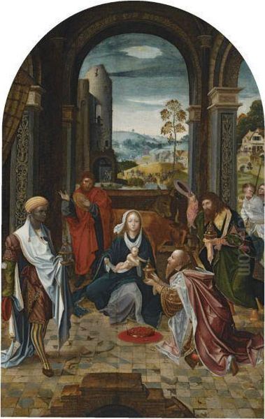 The Adoration Of The Magi Oil Painting by Master Of The Von Groote Adoration