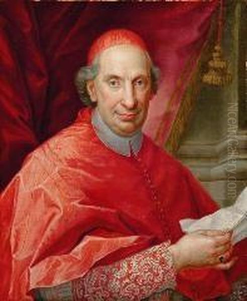 Ritratto Del Cardinale Antonio Banchieri (1667 - 1733) Oil Painting by Agostino Masucco Masucci