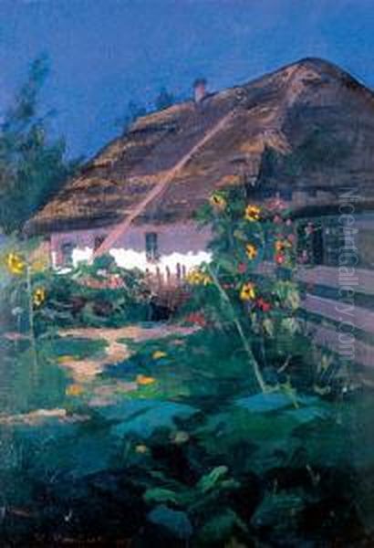 Stara Chalupa, 1903 R. Oil Painting by Karol Maszkowski