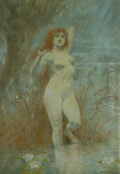 Rusalka Oil Painting by Stefan Matejko