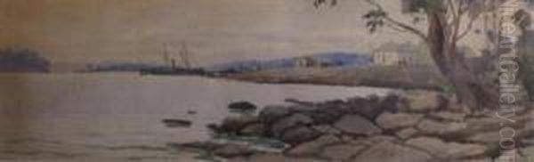 Norfolk Bay - Tasmania Oil Painting by John A. Mather