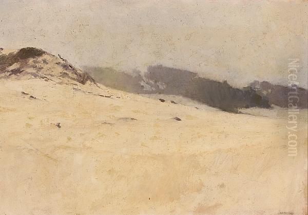 Carmel Sand Dunes Oil Painting by Arthur Frank Mathews