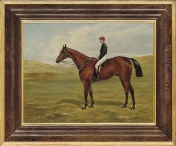 'cloister' With Jockey Up Oil Painting by John Mathews