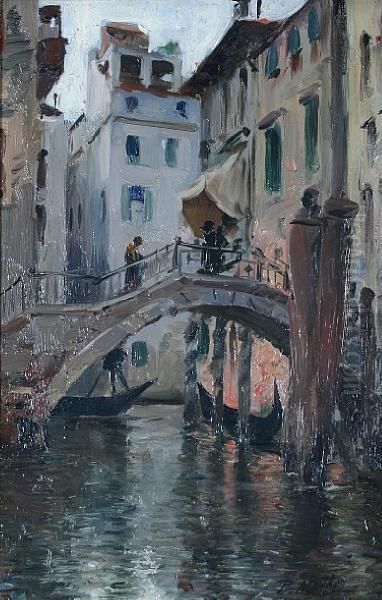 Petit Canal Oil Painting by Paul Mathey