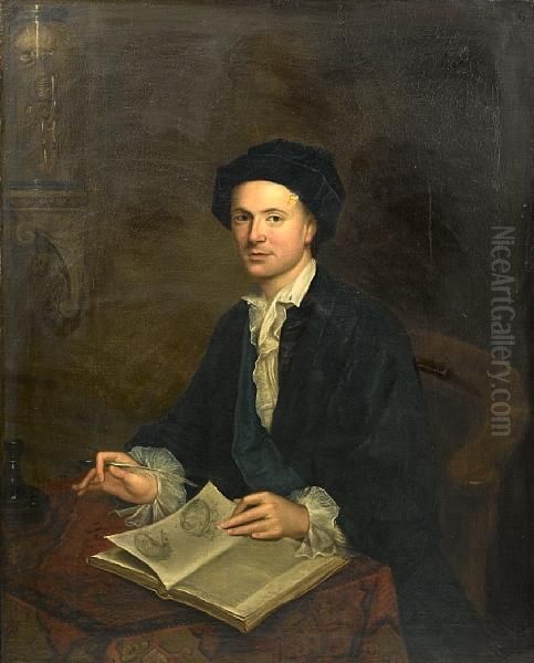 Portrait Of A Physician Oil Painting by Gabriel Mathias