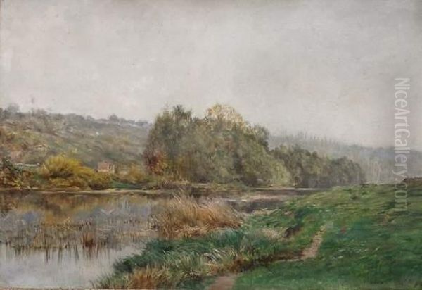 Paysage A La Riviere by Gabriel Mathieu