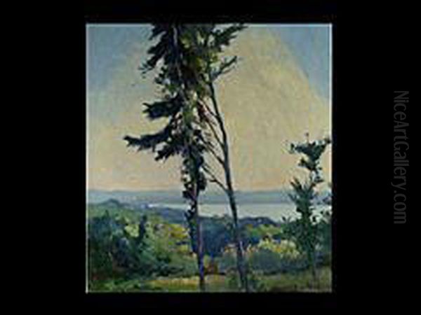 Blick Auf Einen See Oil Painting by Hans Mathis