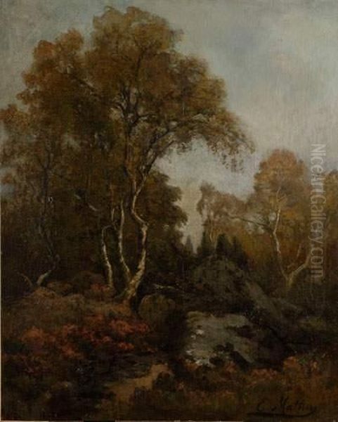 Les Rochers Dans Le Sous-bois
 Toile Oil Painting by Emile Louis Mathon